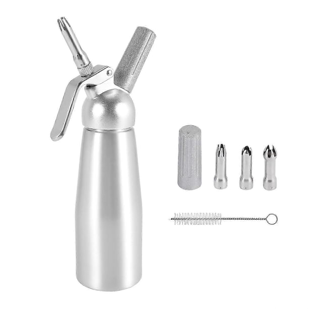 Professional Whipped Cream Dispenser Stainless Steel 500ML Capacity Canister Homemade Whipped Cream Maker