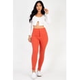 thumbnail image 3 of Skinny Pants with High Waist and Slit Hem, 3 of 6