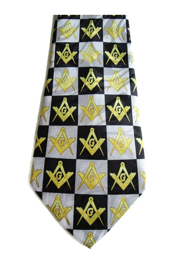 Masonic Square & Compass Religious Neck tie sku 1063