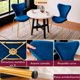 thumbnail image 5 of Juego Set 4 Sillas Terciopelo Comedor Tapizada Minimalista, 5 of 6