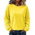 thumbnail image 3 of Zorvxlyn Fleece Lined Sweatshirt Women Winter Warm Long Sleeve Women's Crewneck Sweatshirts Oversized Streetwear Tshirts Shirts for Women, 3 of 6