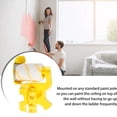 thumbnail image 4 of 12/9 inch Paint Edger Roller Brush Hand-held Clean-Cut Paint Roller Brush Portable Paint Edger Tool with Roller and Brush for Home Room Wall Ceiling Window Painting, 4 of 9