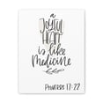 thumbnail image 2 of Scripture Walls Proverbs 17:22 A Joyful Heart Is Like Bible Medicine Bible Verse Canvas Christian Wall Art Ready to Hang Unframed, 2 of 13