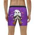 thumbnail image 2 of Men's Boxer Briefs, Halloween Happy Old Man F Soft and Breathable Mens Underwear Boxer Briefs With Widen Waist, 2 of 5