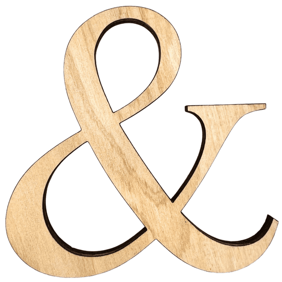 22" Tall Birch Letter & | 1/4" Thick Birch Plywood| Krafty Supply Letters | Times | Wooden Letter