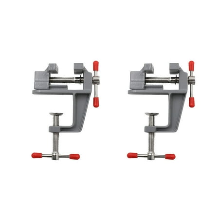 

US 2-4 Pack Mini Vice Clamp 3.5 Aluminum Vice Miniature Jewelers Clip On Table