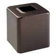 thumbnail image 5 of mDesign Metal Square Modern Tissue Box Cover Holder for Bathroom - Bronze, 5 of 5