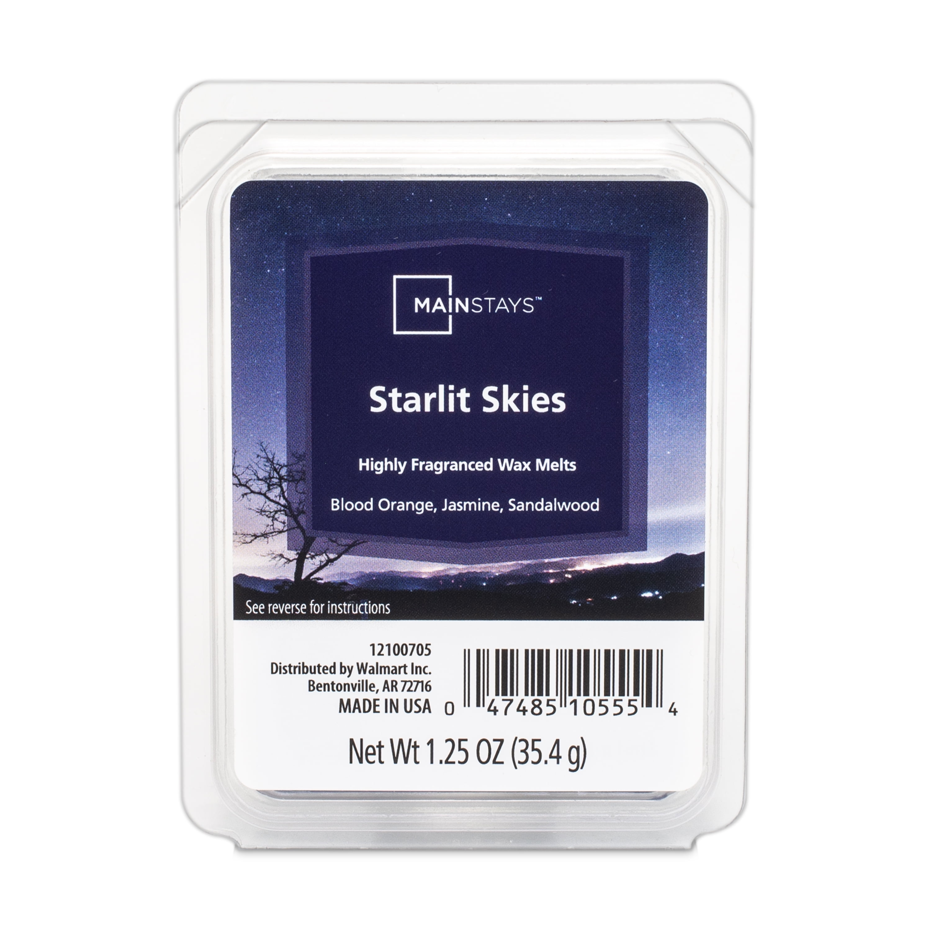 (3 pack) Mainstays Starlit Skies Scent 6 Cube Wax Melt, 1.25 oz