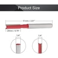thumbnail image 2 of HUGFEGWE Straight Router Bits, 1/4-Inch Shank 1/4-Inch Cutting Dia Double Flute Carbide Router Bits, for Woodworking Milling Cutter DIY Tool, 2 Pcs CJB91-24061, 2 of 7