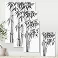 thumbnail image 4 of Vintage Black and White Bamboo 30 in x 40 in Painting Canvas Art Print, by Designart, 4 of 4