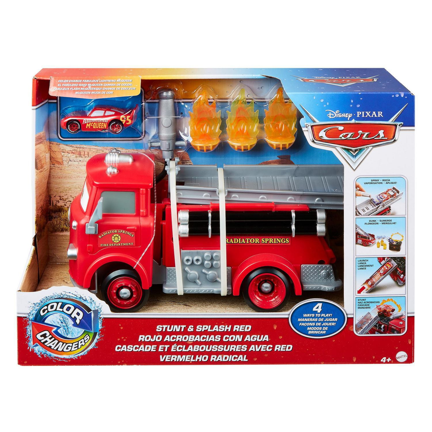 Disney PIxar Cars Stunt & Splash Red