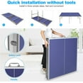 thumbnail image 2 of 6X3ft Mid-Size Table Tennis Tables - Indoor/Outdoor Portable Ping Pong Table Game with Net for Adults/Teens,2 Table Tennis Paddles and 3 Balls, 2 of 6
