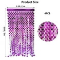 thumbnail image 2 of 4 Pack Valentines Decorations, Valentines Party Decoration 3.3x6.6ft Rose Red Heart Shape Tinsel Fringe Curtain Valentines Photo Streamer Backdrop for Birthday Engagement Wedding Party Supplies, 2 of 5