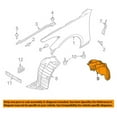 thumbnail image 3 of Fits 08-13 G37 & 14-15 Q60 Front Splash Shield Inner Fender Liner Panel SET PAIR, 3 of 5
