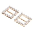 thumbnail image 1 of Abbracc 2pcs Pearl Ribbon Slider Buckle For Wedding Invitation Gift Wrap Card Craft, 1 of 9