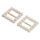 thumbnail image 1 of 2pcs Rectángulo Faux Pearl Cintas Hebillas Deslizadores Bufanda Clip Slider, 1 of 9