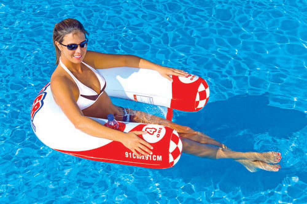 Sportsstuff Noodler 1 Pool Float, Comfort Mesh Seating with Cup Holders, Multi-color - image 2 of 3