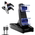 thumbnail image 2 of Cargador de controlador inalámbrico compatible con estación de carga PS5 con dos puertos USB, indicador LED, base de carga, 2 of 9