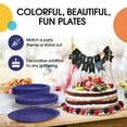 thumbnail image 6 of Exquisite Navy Paper Plates Disposable 100 Pcs - 50-7" & 50-9" Heavy Duty 350 GSM, 6 of 6