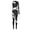 Black, variant on Women Rhinestone Gymnastics Leotard Unitard Full Length One Piece Figure Ice Skating Jumpsuit Dark Green S
