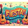 thumbnail image 4 of LUUFILx Fiesta Party Banner Vibrant Mexican Cactus Floral Event Background Festive Backdrop Decor Colorful Celebration Decorations Photography Props, 4 of 8