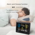thumbnail image 3 of Meteorological clock,Station With Clock And Outdoor Temperature Clock Temperature With Indoor And Outdoor Temperature Meter Color Screen Weather Clock Outdoor Temperature Meter With Clock Indoor 3, 3 of 7
