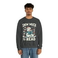 thumbnail image 3 of Snow Much to Read Unisex Reading Christmas Sweatshirt, 3 of 3