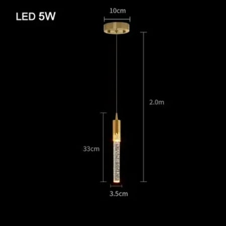 

LOPNGLS Stunning and elegant modern crystal hanging pendant lamp perfect for adding style and ambiance to your bedroom bathroom bedside or entrance. Beautiful decorative light fixture