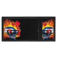 thumbnail image 3 of POLERO 4th of July Kids Trifold Wallet Featuring Flag Flame Race Car, Polyester Portable Children Wallet for Sports and Outdoor, 3 of 6