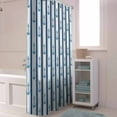 thumbnail image 6 of Shower Curtains Nautical Anchor Bath Curtain Navy Blue Stripes Waterproof Bathroom Shower Curtain Set with Hooks Decoration 72 x 84 Inches, 6 of 7
