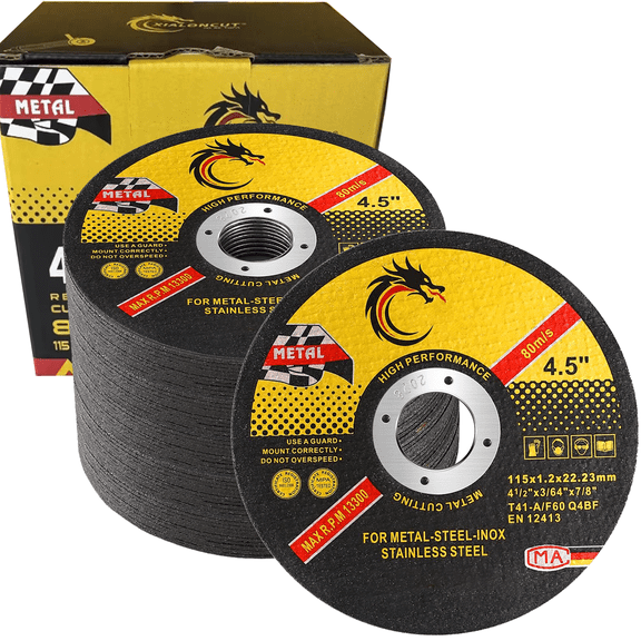 50 Pack Cut Off Wheels 4 1/2 inch Thin Metal & Stainless Steel Cutting Wheel, Professional Fast Cutting Disc for Angle Grinder