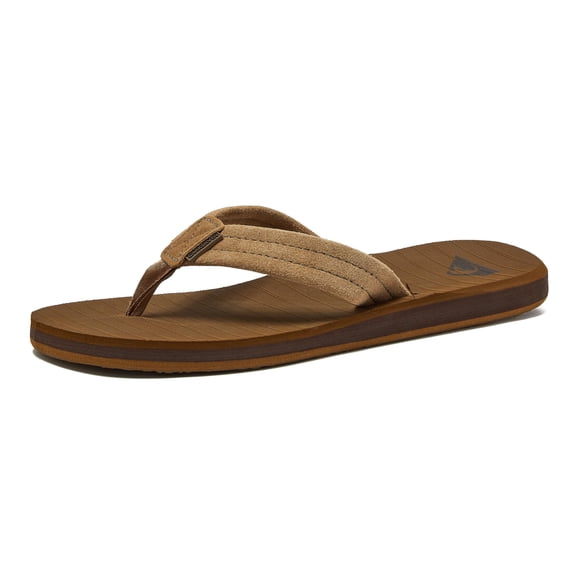 Sandalias Playeras Quiksilver Carver Suede para Hombre, Talla 6-16, Color Tan