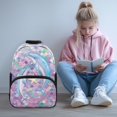 thumbnail image 2 of KUIFORTI Cute Dolphin Children's Backpack 17 Inch Large Capacity Kids School Bookbag with Side Pockets Suitable for Elementary Primary Middle Back to School Gifts, 2 of 7
