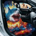 thumbnail image 2 of Kuiaobaty Lightning Shark Print Car Seat Towel Cover After Gym 60 x 33 Inch Car Seat Cover Towels Front Seats with Storage Bag Absorbent Microfiber Towels, Easy to Install and Clean, 2 of 7