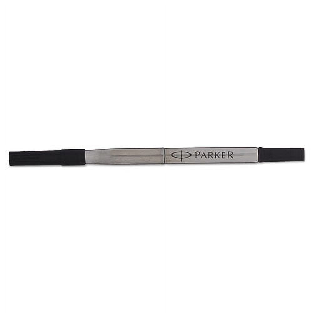 Refill For Parker Roller Ball Pens, Fine Conical Tip, Black Ink | Bundle of 10 Each