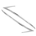 thumbnail image 3 of Rear Fog Lamp Cover, 2pcs Weather  Tail Foglight Cover Trim Bright Silver Anti Vibration Firm  For Car, 3 of 8