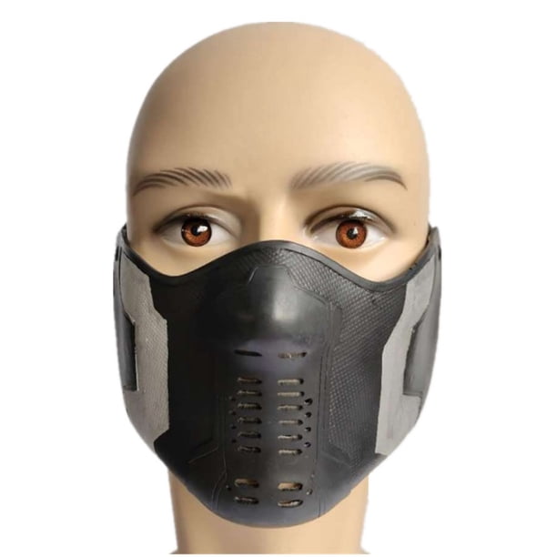Máscara de media cara de látex Baron Zemo con accesorios para cosplay