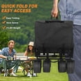 thumbnail image 4 of Heavy-Duty Collapsible Wagon with 440lb Capacity, Big Sand Wheels, All-Terrain Design, Adjustable Handles, and Large Storage for Outdoor, Beach, Garden, or Utility Use, 4 of 7