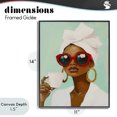 thumbnail image 4 of Stupell Industries Eclectic Coffee Lover in Red Sunglasses Black Framed Giclee Art, 11 x 14, by The Prints Vibe, 4 of 8