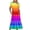 Multicolor-K, variant on Penkiiy Women's Summer Gradient Print Casual Short Sleeve Crewneck Basic Swing T Shirt Dress Flowy Beach Vacation Sundress 2XL Multicolor
