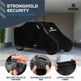 thumbnail image 3 of North East Harbor 600D All-Weather Outdoor Storage UTV Covers, 2 Seater,  Fits Up to 120" L Roll Cage, Windproof & Waterproof, with Heavy-Duty Straps & Tension Panels, Black with Reflective Strips, 3 of 7