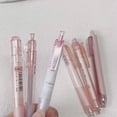 thumbnail image 4 of LNGOOR 0.5mm Black Ink Pink Color Capped Gel Pen With Quick-drying Ink, 4 of 7