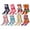 8 Pairs Mlticolor, variant on Gilbin 2 Pair Women Tie Dye Fuzzy Socks Warm Super Soft Plush Slipper Sock Casual Home Sleeping Cozy Crew Socks
