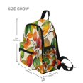 thumbnail image 3 of FORMRS School Backpack with Front Zippered Pocket 12" Student Travel Daypack, Beige Leaves, 3 of 6