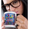 thumbnail image 2 of 3drose, Balloons and Candles, Happy Birthday, 11oz Two-tone Black Mug, 2 of 6