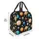 thumbnail image 3 of Easygdp Planets In Deep Space Bolsa Térmica Premium - Tela Oxford Impermeable, Gran Capacidad, Bolsillo Frontal, Unisex para Trabajo, Escuela, Actividades al Aire Libre y Picnics, 3 of 8