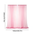 thumbnail image 3 of Sheer Window Curtains Light Filtering Voile Drapes Soft Airy Rod Pocket Panels for Bedroom Living Room Apartment Home Decor 55 x 91 Inch Semi Transparent Privacy Curtain, 3 of 6