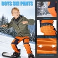 thumbnail image 5 of FEN AI Kids Boys Waterproof Snow Pants Youth Fleece Lind Hiking Softshell Warm Skiing Pants for Girls Insulated Trousers, 5 of 10