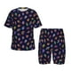 thumbnail image 1 of Fotbe Colorful Insects Pijama Estampada de 2 Piezas para Niños – Ropa de Dormir de Manga Corta Cómoda para Niños y Niñas, Camiseta y Shorts de Algodón-X-Large, 1 of 6