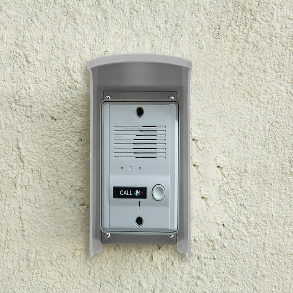 Raindrops Outdoor Doorbell Waterproof Cover Sunshade Cover for Access Control Machine Rainproof Doorbell Protector for Residential Commercial